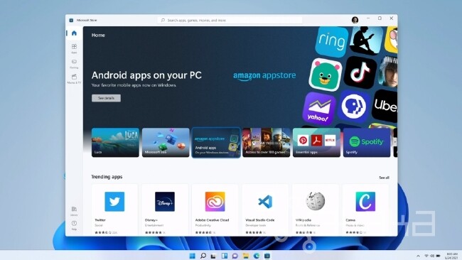 Windows 11 podrá ejecutar apps Android gracias a su integración con la Amazon Appstore