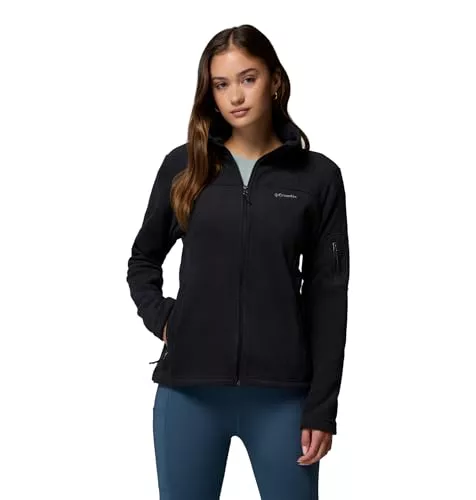 Columbia Fast Trek II Jacket - Forro Polar para Mujer, Color Negro, Talla S