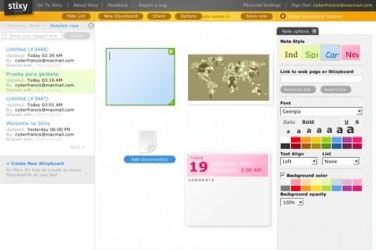 Stixy, creando tablones de anuncios de forma colaborativa