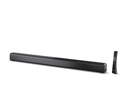 Sharp Barra de Sonido para TV HT-SB145 Roku TV Ready 150W Bluetooth 5.3 HDMI ARC USB Óptica AUX 2.0 Negra