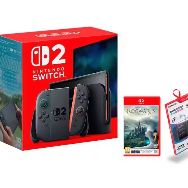 Pack Nintendo Switch 2 + Hogwarts Legacy + protector de pantalla