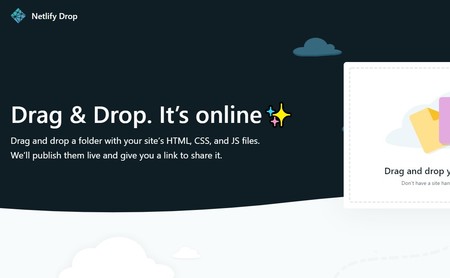 Netlify Drop, cuando publicar gratis un sitio web es sólo arrastrar, soltar y esperar unos segundos