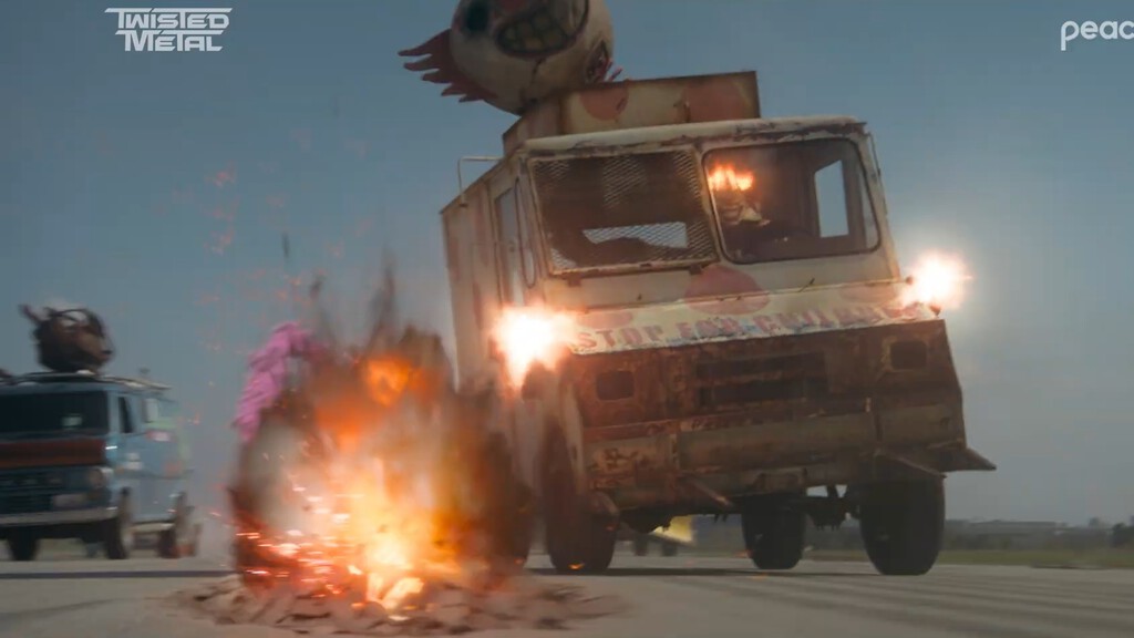 Twisted Metal temporada 2 revela su primer avance: una tormenta llena de acción, coches y adrenalina con el actor de Capitán América 