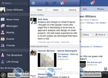 Facebook lanza "Project Spartan", su web app para móviles en HTML5