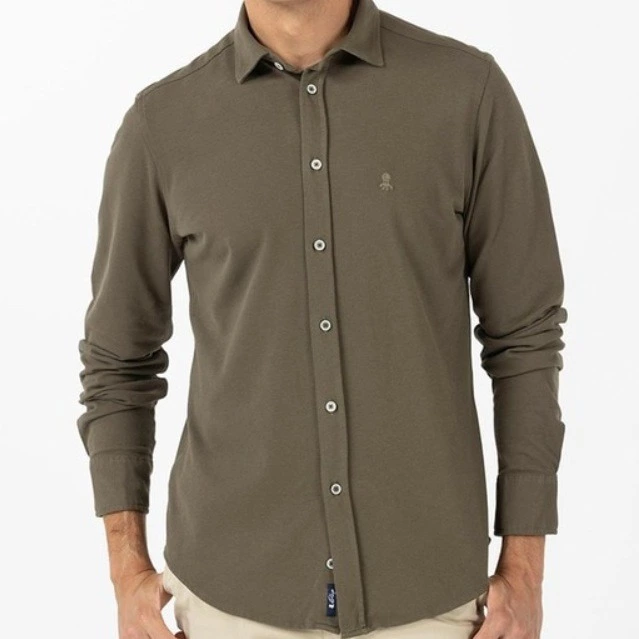 elPulpo Camisa elástica de piqué de de hombre