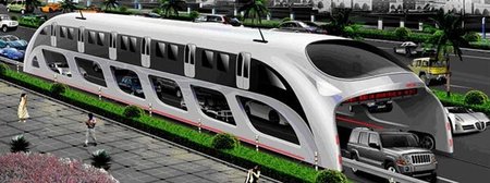 China prepara el autobús a horcajadas