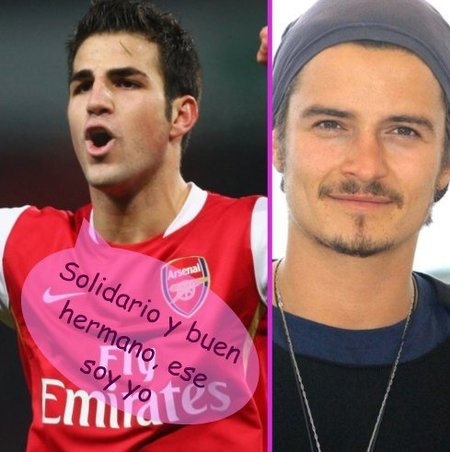 Cesc Fabregas consigue una cita con Orlando Bloom...