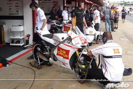 Equipo Gresini Racing MotoGP en parrilla