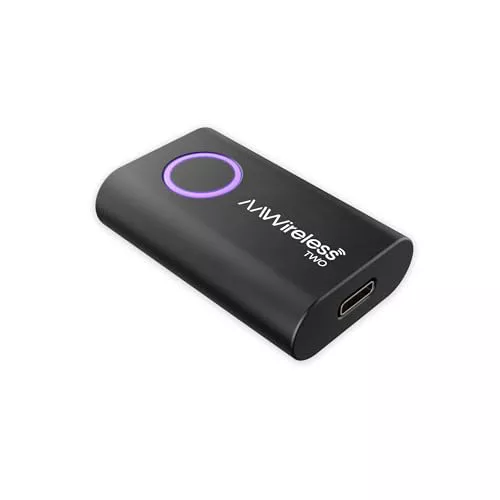 AAWireless Two - Adaptador Android automático inalámbrico - Conversión fácil, Plug & Play, Bluetooth - Fabricado en Europa - Cable negro