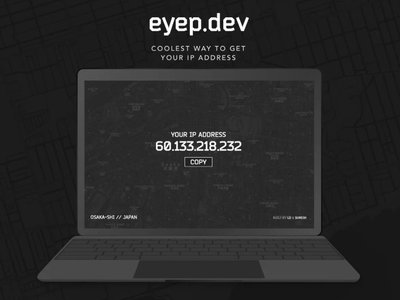 Eyep, una de las forma más geniales de saber tu dirección IP
