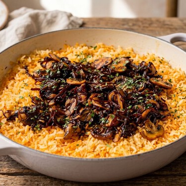 Cómo mejorar el arroz blanco: agrégale ajillo y champiñones de lata, una receta lista en pocos minutos