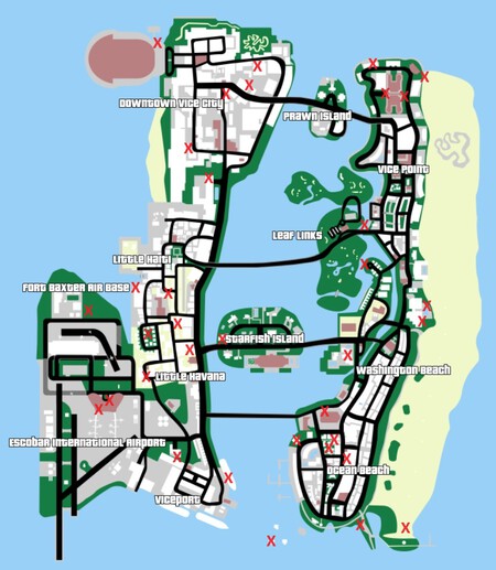 Mapa Vice City Masacres