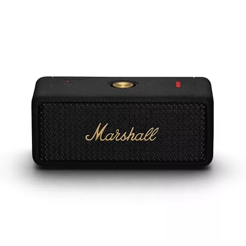 Marshall Emberton II Altavoces Bluetooth portátiles, inalámbricos, Emparejables, IP67 Resistentes al Polvo y al Agua, más de 30 Horas de Tiempo de reproducción - Negro