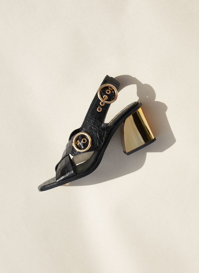 sandalias negro lowcost