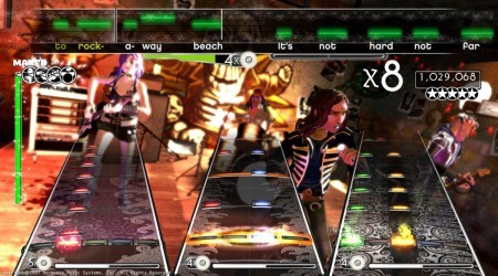 Algunas capturas de Rock Band