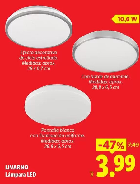 Livarno Lampara Led