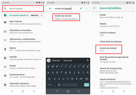 Cómo saber qué versión de Android tengo instalada en mi móvil