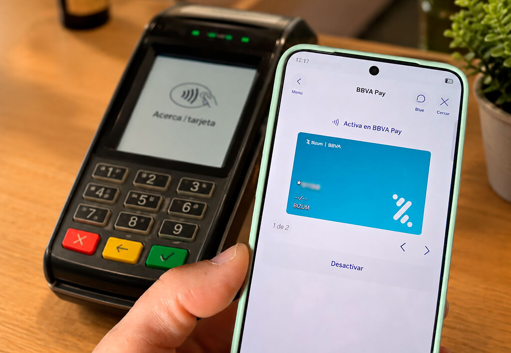 Bizum deja que cada banco vaya por libre, y BBVA ha sido de los primeros en aprovecharlo: ya tengo en mi móvil Bizum Pay