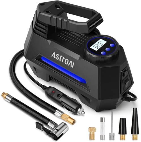 AstroAI Inflador de Llantas Digital Automatico, Compresor de Aire Portatil para Auto 12V 