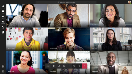 Microsoft Teams ya permite celebrar videollamadas con hasta nueve participante de forma simultánea
