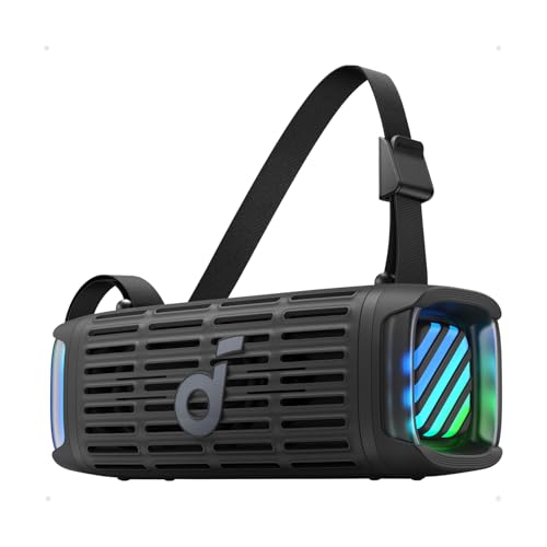 Soundcore Boom 3i de Anker, Altavoz Bluetooth de Exterior, IP68, Flotante, Resistentes al Agua Salada, BassUp 2.0, Altavoz portátil de 50 W, Bluetooth 5.3, 16 h, TWS, Kayak/Pesca/Camping