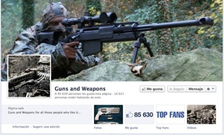 Facebook regula el comercio de armas