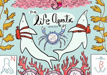 El universo de Wes Anderson en unos vibrantes carteles ilustrados