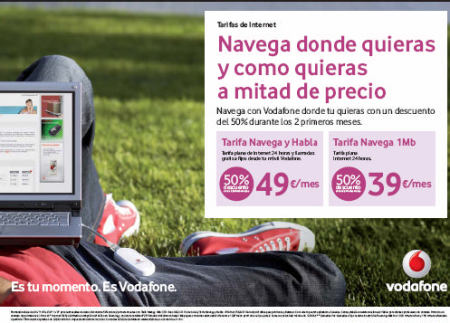 Internet Móvil con Vodafone de promoción
