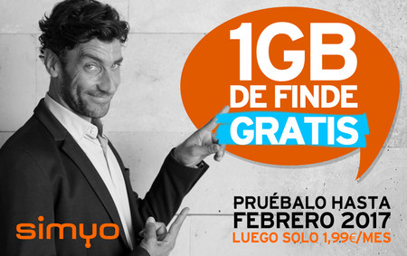 La navidad también llega a Simyo: 1 GB para los fines de semana al mes gratis hasta febrero
