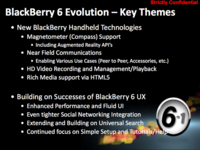 Algunos detalles de BlackBerry OS 6.1 aparecen filtrados en el roadmap de producto