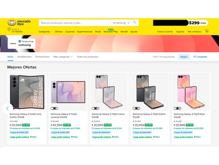 Mercado Libre Mexico Samsung Fold