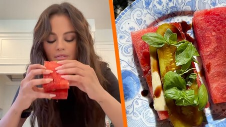 Suena raro, pero sabe deli: así se hace el sándwich de sandía que se volvió viral en TikTok y hasta Selena Gomez probó