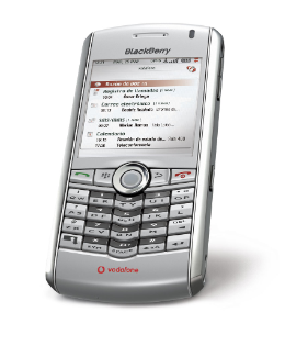 Blackberry para particulares de Vodafone con la Pearl en gris