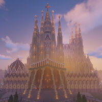 La construcción de la Sagrada Familia de Barcelona ya está totalmente terminada, pero en Minecraft. Su versión real es otra historia