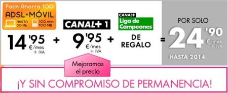 Jazztel añade televisión a su oferta convergente desde 34,85 euros al mes