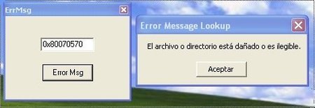 ErrMsg, ayuda para solucionar los errores de Windows