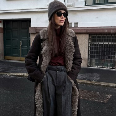 Massimo Dutti rebaja el jersey más calentito y elegante color berenjena que triunfará en los looks de invierno