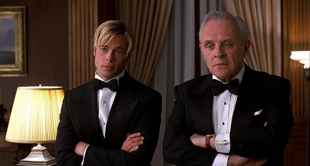 Brad Pitt and Anthony Hopkins in do you Know Joe Black?