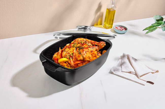 Asador De Aluminio Fundido