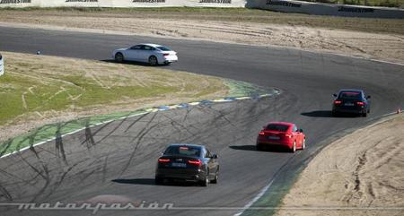 Audi Gama S y TT RS Plus, presentación y prueba en el Circuito del Jarama