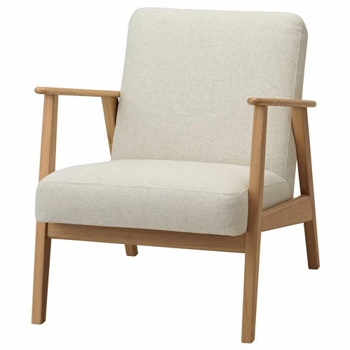 EKENÄSET Sillón, roble/Gunnared beige