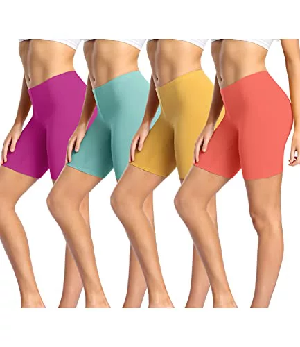 wirarpa Leggings Cortos Boxer Mujer Algodon Shorts Bragas Pantalones Multicolore Pack de 4 Tamaño 5XL