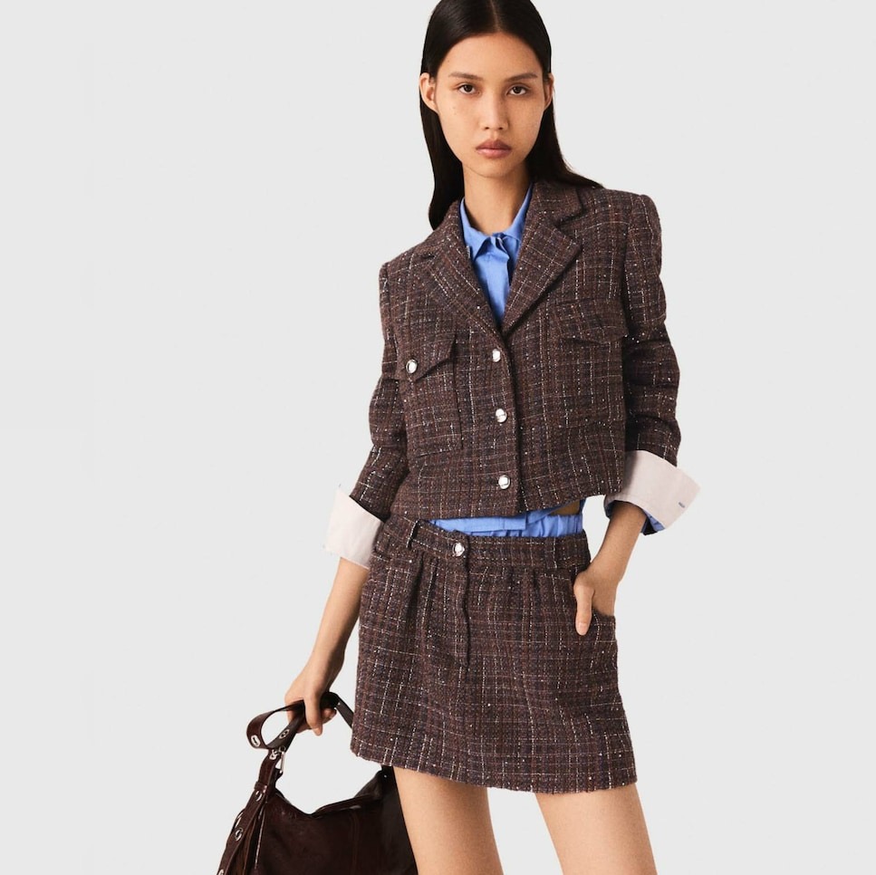 Chaqueta tweed Maje