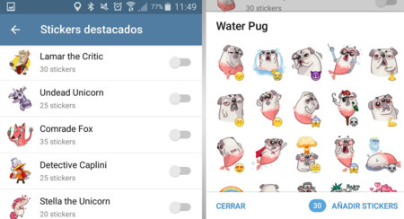 Telegram 3.11, con stickers destacados, chats contigo mismo y otras mejoras