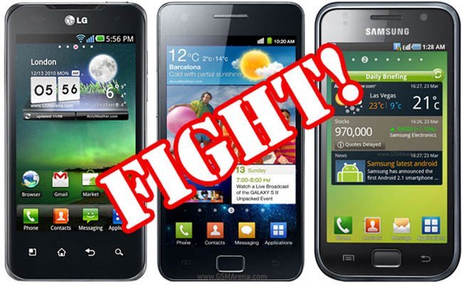 Comparativa Optimus 2X vs Samsung Galaxy SII vs Galaxy S Plus