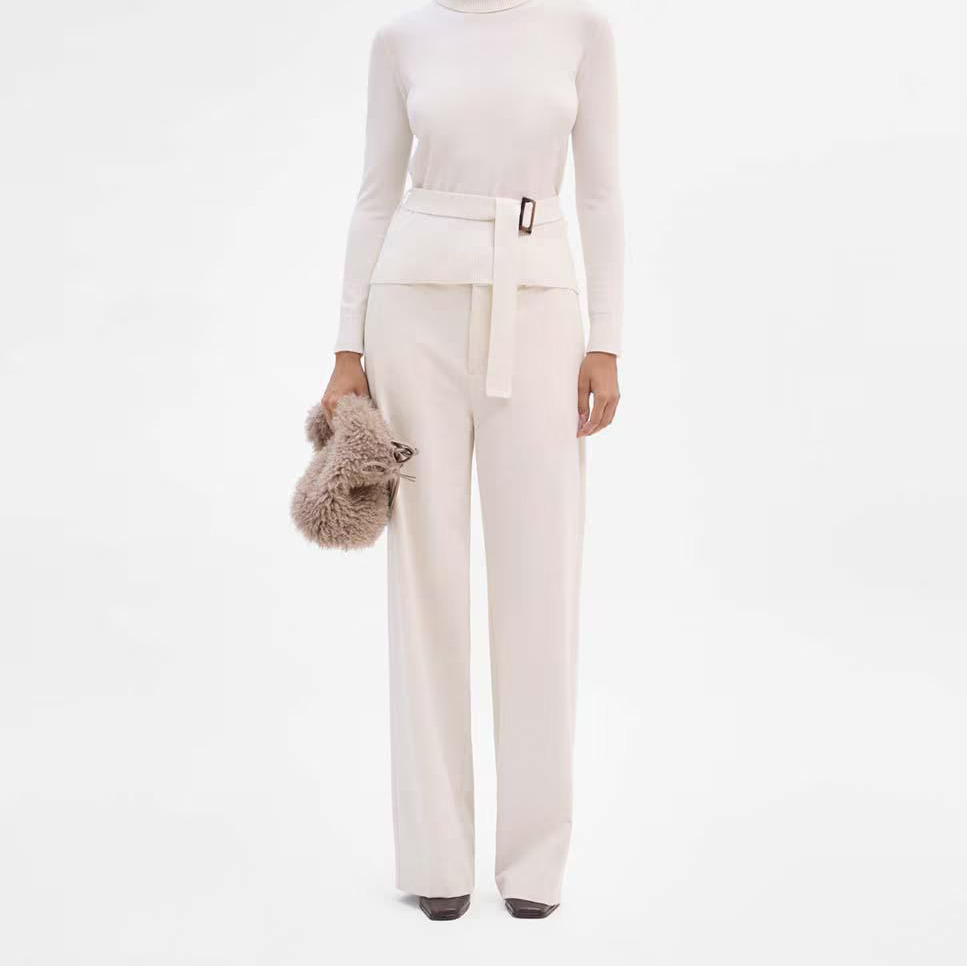 Simorra
Pantalón de mujer pierna ancha y cinturilla