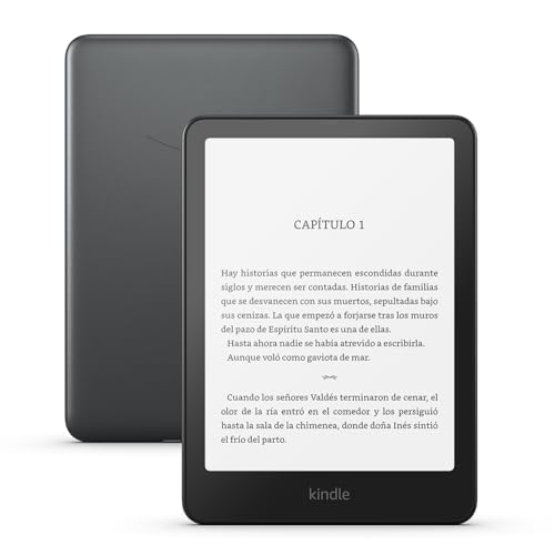 Amazon Kindle Paperwhite Signature Edition (última generación) | Nuestro Kindle más rápido, con luz frontal autorregulable, carga inalámbrica y semanas de batería | 32 GB | Negro metalizado