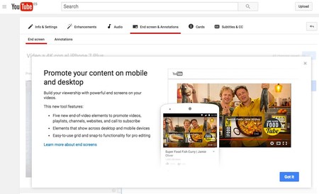 Haz crecer tu canal en YouTube con las nuevas pantallas finales de vídeo