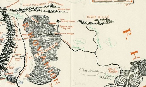 Se han descubierto unas anotaciones de Tolkien con los lugares que inspiraron la Tierra Media