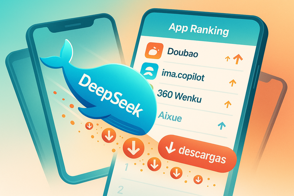 El chatbot de DeepSeek ya no es imparable en China: sus descargas han caído un 72% y un rival empieza a ocupar su lugar